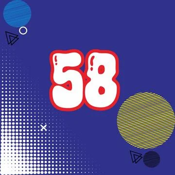 Number vector font design. Stock Illustration