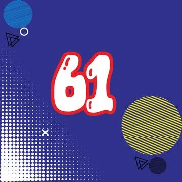 Number vector font design. Stock Illustration