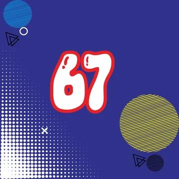 Number vector font design. Stock Illustration