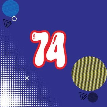 Number vector font design. Stock Illustration