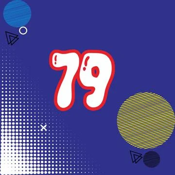 Number vector font design. Stock Illustration