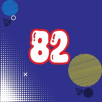 Number vector font design. Stock Illustration