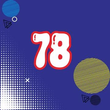 Number vector font design. Stock Illustration