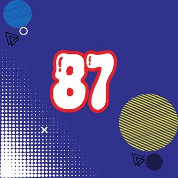 Number vector font design. Illustrazione stock