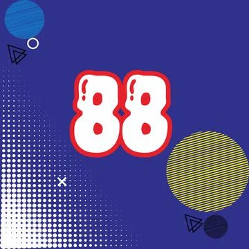 Number vector font design. Stock Illustration