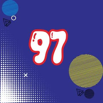 Number vector font design. Stock Illustration