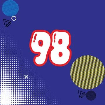 Number vector font design. Stock Illustration