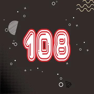 Number vector font design. Stock Illustration