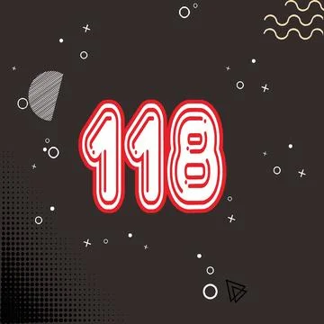 Number vector font design. Stock Illustration