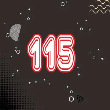 Number vector font design. 스톡 일러스트