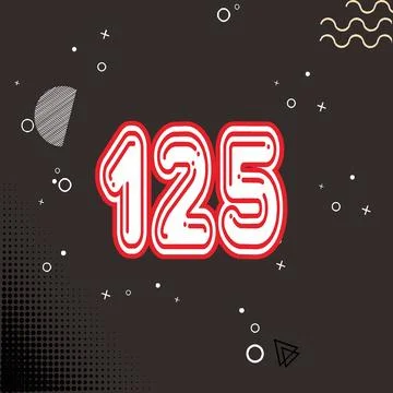Number vector font design. Stock Illustration