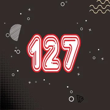 Number vector font design. Stock-Illustration