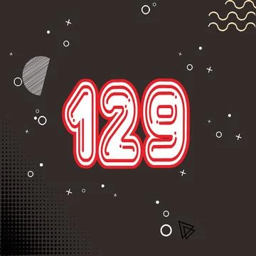 Number vector font design. Stock Illustration