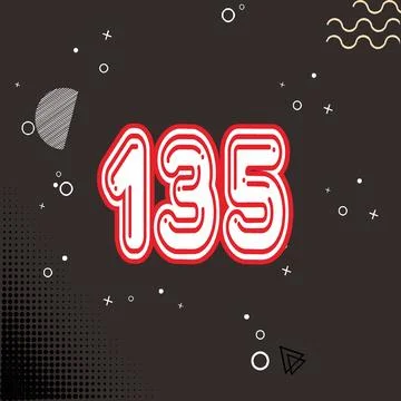 Number vector font design. Stock Illustration