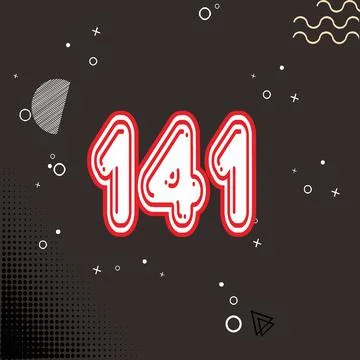 Number vector font design. Stock Illustration