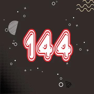 Number vector font design. Stock Illustration