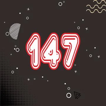 Number vector font design. Illustrazione stock