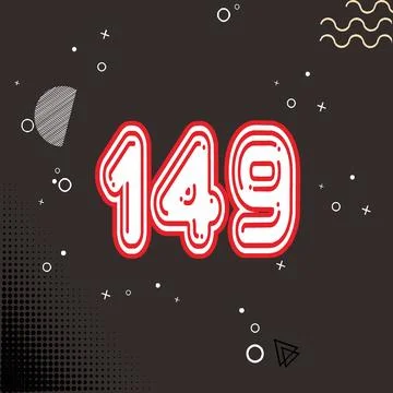Number vector font design. Illustrazione stock