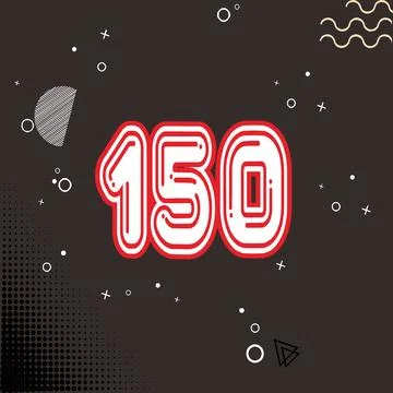 Number vector font design. Stock Illustration