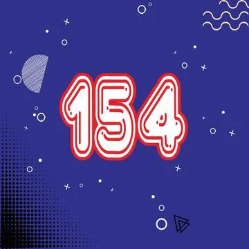 Number vector font design. Stock Illustration