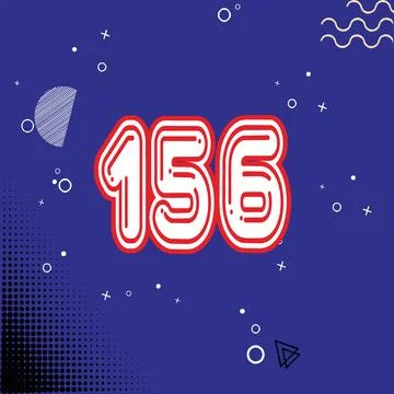 Number vector font design. Stock Illustration