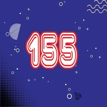 Number vector font design. Stock Illustration