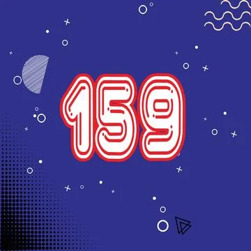 Number vector font design. Stock Illustration