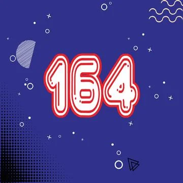 Number vector font design. Stock Illustration