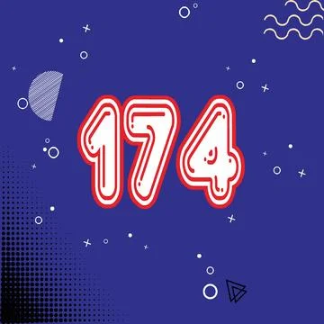 Number vector font design. 스톡 일러스트