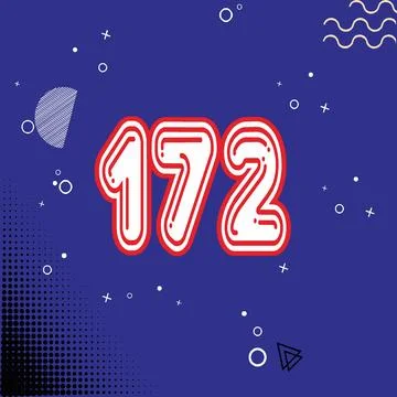 Number vector font design. Stock Illustration