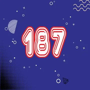 Number vector font design. Illustrazione stock