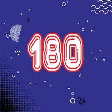 Number vector font design. Stock Illustration