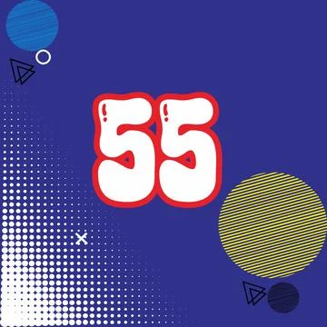 Number vector font design. Stock Illustration