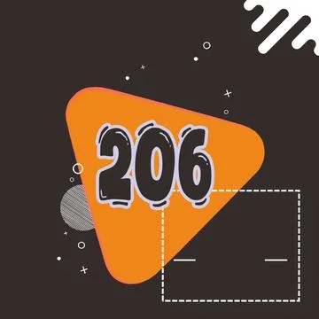 Number vector font design. Stock Illustration