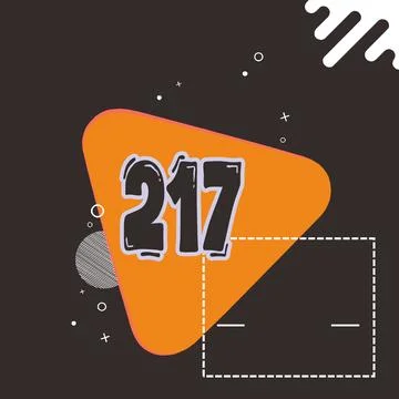 Number vector font design. Stock Illustration