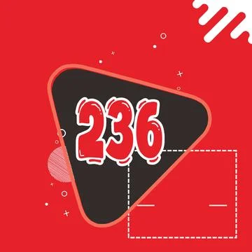 Number vector font design. Stock Illustration