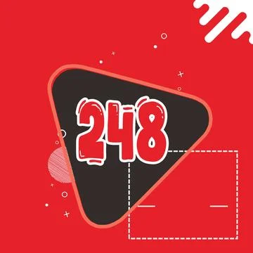 Number vector font design. Stockillustratie