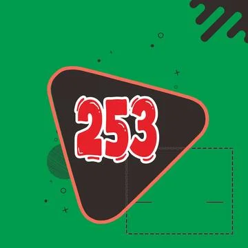 Number vector font design. Stock Illustration