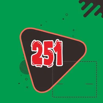 Number vector font design. Stock Illustration