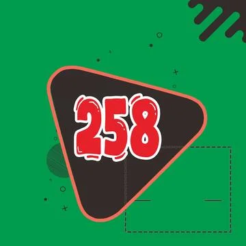 Number vector font design. Stock Illustration