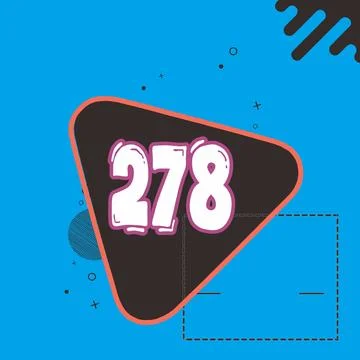 Number vector font design. Stock Illustration