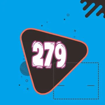 Number vector font design. Illustrazione stock