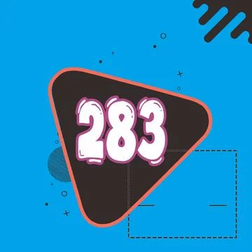 Number vector font design. Stock Illustration