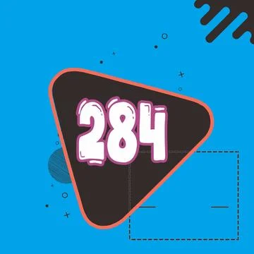 Number vector font design. Stock Illustration