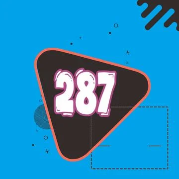 Number vector font design. Illustrazione stock