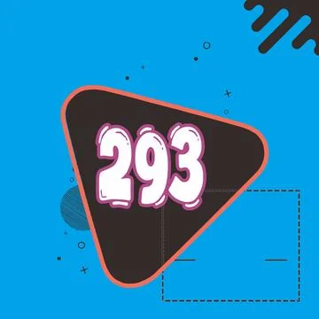 Number vector font design. Stock Illustration