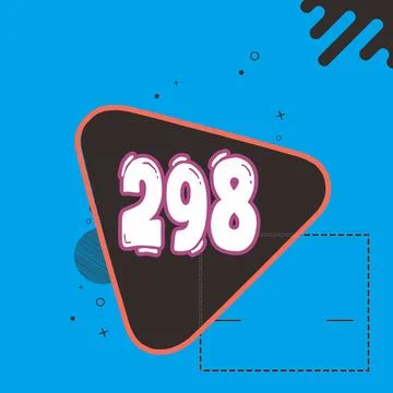 Number vector font design. Stock Illustration