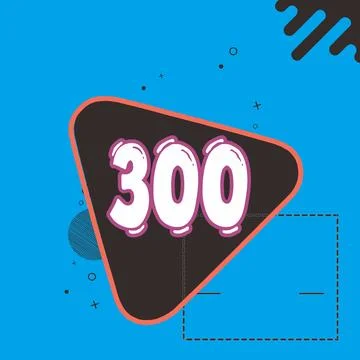 Number vector font design. Stock Illustration