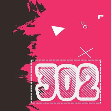 Number vector font design. Illustrazione stock