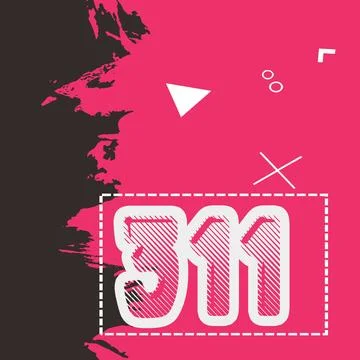 Number vector font design. Stock Illustration